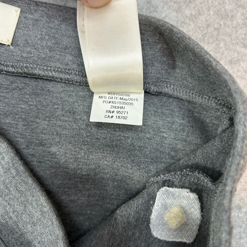 Kate Spade Gray Jamie Knit Ponte Leggings Pants Bow Ankle Stretch Girls Sz Large - Picture 7 of 11